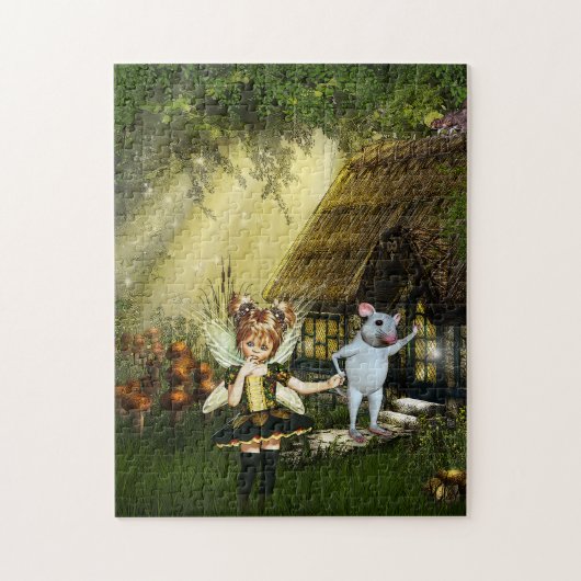 Puzzle Souris Fée Et Blanche (Vertical)
