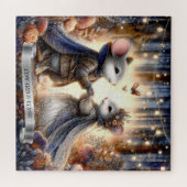 Puzzle Souris Mariage de la forêt enchantée Cute personna (Horizontal)
