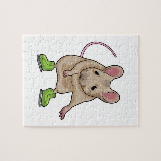Puzzle Souris Patinage sur glace Patins sur glace (Horizontal)