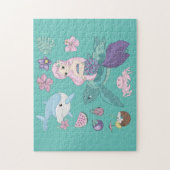 Puzzle "sous la mer" pour les filles. (Vertical)