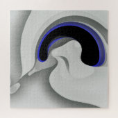 Puzzle Sous le bleu : gris Abstrait, noir et bleu (Horizontal)