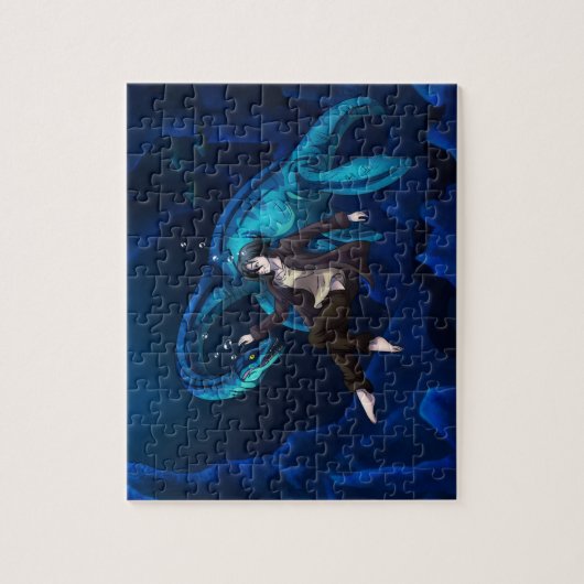 Puzzle Sous l'eau avec Plesiosaurus (Vertical)