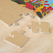 Puzzle Sous l'océan marin Poisson et Ancre Nom de l'enfan (Côté)