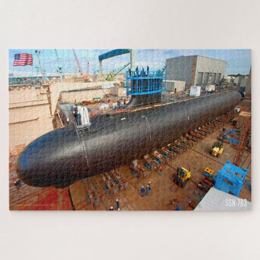 PUZZLE SOUS-MARIN D'ATTAQUE RAPIDE DES ÉTATS-UNIS - SSN-7 (Horizontal)
