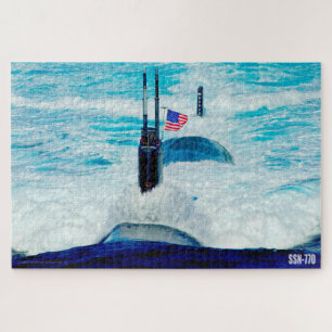 PUZZLE SOUS-MARIN D'ATTAQUE RAPIDE DES ÉTATS-UNIS - SSN-7