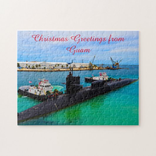 Puzzle Sous-marin naval Guam.  (Horizontal)