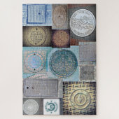 Puzzle Sous vos pieds - Couvertures de trous d'homme du m (Vertical)