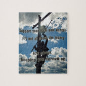 Puzzle Soutenez votre Lineman (Vertical)