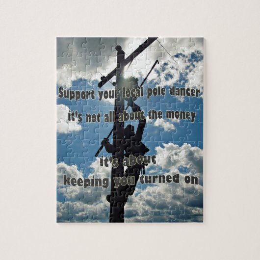 Puzzle Soutenez votre Lineman (Vertical)