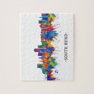 Puzzle South Bend Indiana Skyline