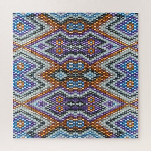 Puzzle Southwestern Bead Art (Vertical)