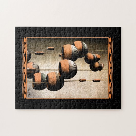 Puzzle Southwestern Spiraled Clay Vent Chimes Encore Vie (Horizontal)