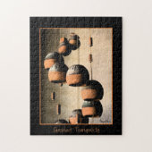 Puzzle Southwestern Spiraled Clay Vent Chimes Encore Vie (Vertical)