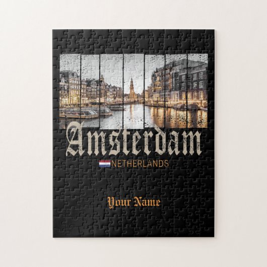 Puzzle Souvenir d'Amsterdam Netherlands (Vertical)