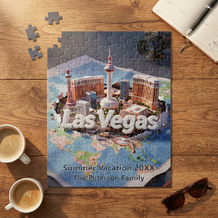 Puzzle Souvenir de voyage en famille à Las Vegas 3D Jigs