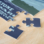 Puzzle Souvenir du parc national de Yellowstone (Côté)