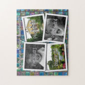 Puzzle Souvenirs de famille 4 photos faites sur commande (Vertical)