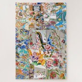 Puzzle Souvenirs. Parc Güell. Grande mosaïque. Partie 1. (Vertical)