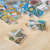 Puzzle Souvenirs. Parc Güell. Grande mosaïque. Partie 1. (Côté)