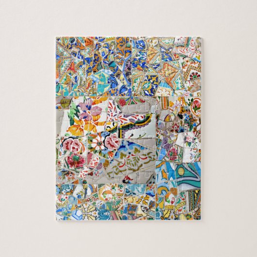 Puzzle Souvenirs. Parc Güell. Grande mosaïque. Partie 1. (Vertical)