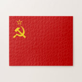 Puzzle Soviet Union Flag, USSR, CCCP, Communism, Lenin (Horizontal)