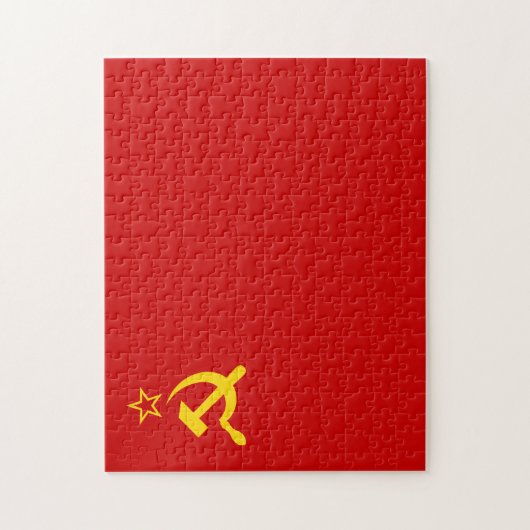 Puzzle Soviet Union Flag, USSR, CCCP, Communism, Lenin (Vertical)