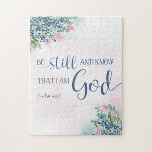Puzzle Soyez calme et sachez que je suis Dieu, Ps 46:10