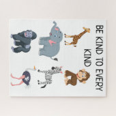 Puzzle Soyez gentil avec tous les mignons animaux de dess (Horizontal)