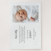 Puzzle Soyez Mon Parrain Proposition Photo Invitation (Vertical)