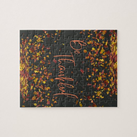 Puzzle Soyez Remercié Automne Thème (Horizontal)