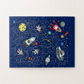 Puzzle Space Cat Maze Jeu pour enfants (Horizontal)