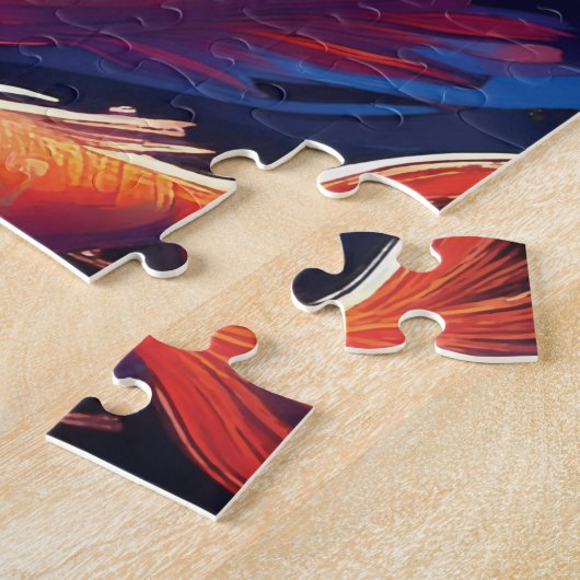 Puzzle Space themed art with fish (Côté)