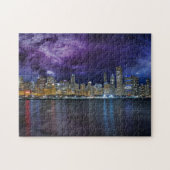 Puzzle Spacey Chicago Skyline (Horizontal)