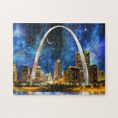 Puzzle Spacey St. Louis Skyline (Horizontal)