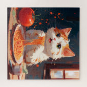 Puzzle Spaghetti mangeur de chat (Horizontal)