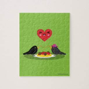 Puzzle Spaghetti Meatballs Date romantique