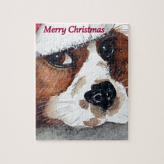 Puzzle Spaniel de Christmas (Vertical)