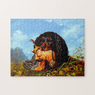 Puzzle Spaniel et Bécasse Arthur Fitzwilliam Tait 1861