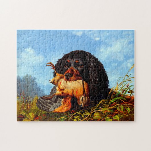 Puzzle Spaniel et Bécasse Arthur Fitzwilliam Tait 1861 (Horizontal)