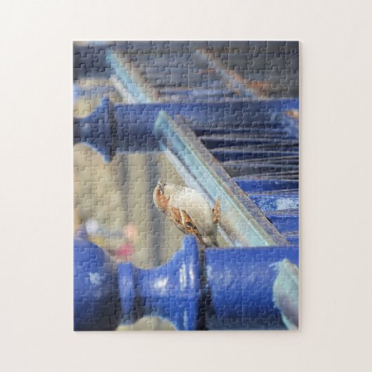 Puzzle - Sparrow on Iron Railing Legpuzzel (Verticaal)