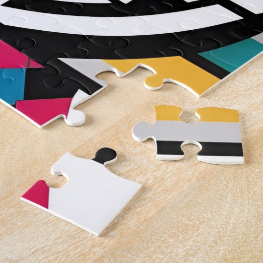 Puzzle Spectacle coloré et moderne de l'abstraction (Côté)