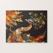 Puzzle spectacle de cirque vintage paon carnaval (Horizontal)