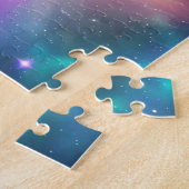 Puzzle Sphère cosmique parfaite violette flottant dans Co (Côté)