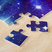 Puzzle Sphère de disco miroir arc-en-ciel dans l'espace (Côté)