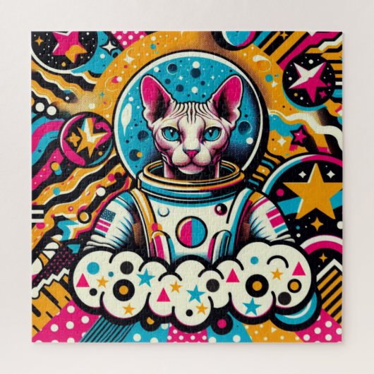 PUZZLE SPHYNX CAT-ASTRONAUT (Vertical)