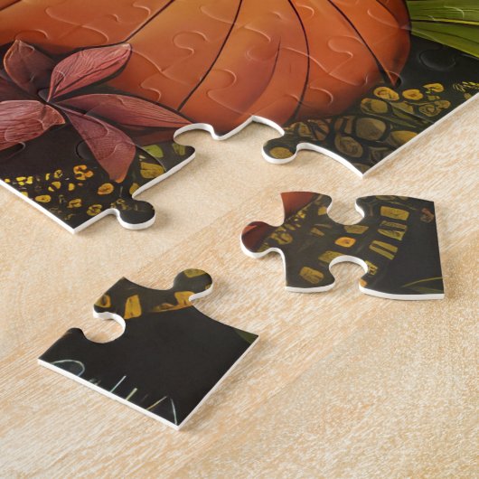Puzzle Sphynx Chat Automne Harvest Thankgiving (Côté)