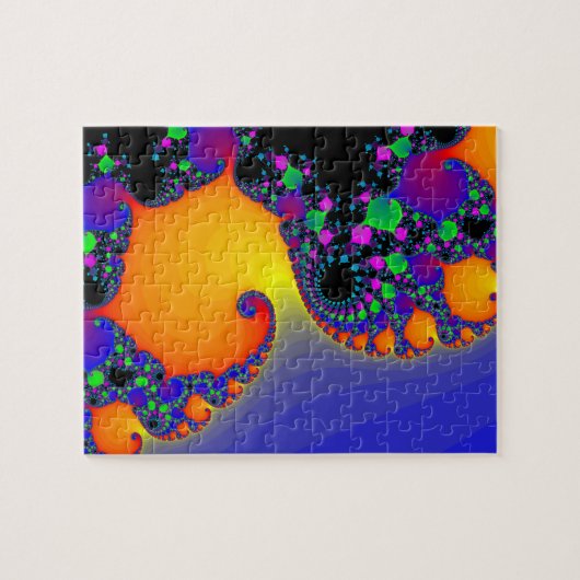 Puzzle: Spiral Fractal Design Legpuzzel (Horizontaal)