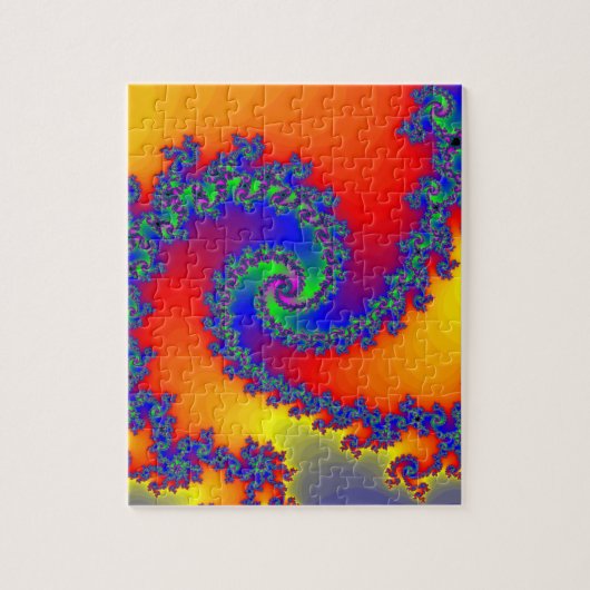 Puzzle: Spiral Fractal Design Legpuzzel (Verticaal)