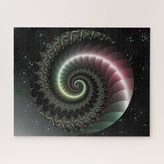 Puzzle Spiral Fractal on