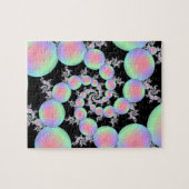Puzzle Spirale de ballon rose et turquoise (Horizontal)